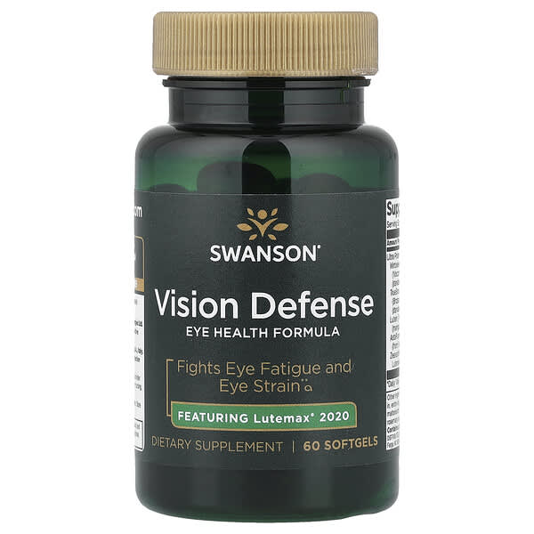 Swanson Vitamins, Vision Defense, 60 Softgels