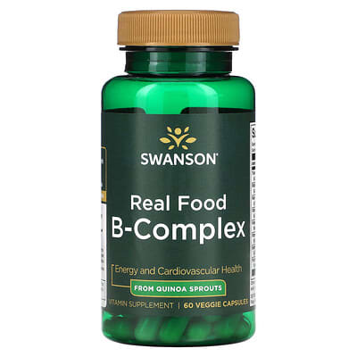 Swanson, Real Food B Complex, 60 Vegetarian Capsules