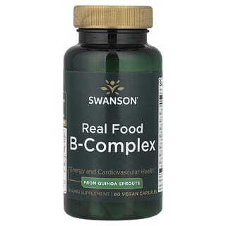 Swanson, Real Food B-Complex, 60 Vegan Capsules