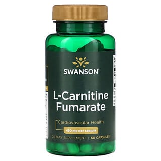 Swanson, L-Carnitine Fumarate, 450 mg, 60 Capsules