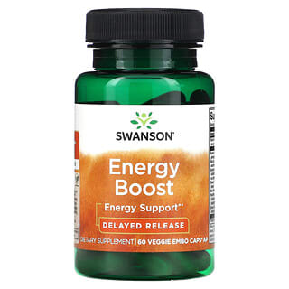 Swanson, Energy Boost`` 60 вегетарианских капсул EMBO