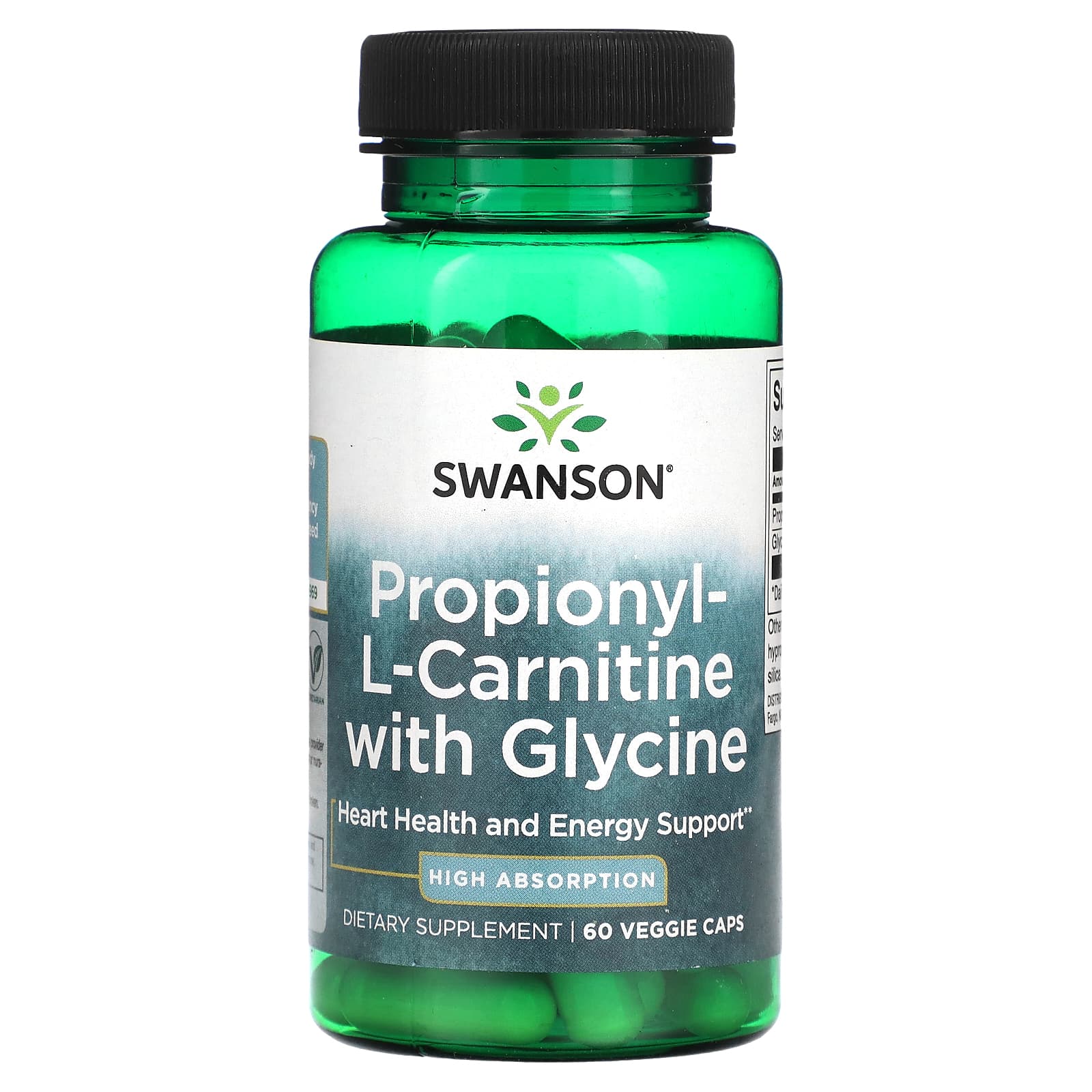 Propionyl L Carnitine with Glycine 60 Veggie Caps