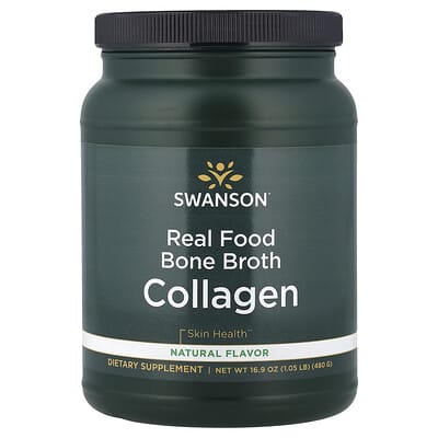 Swanson, Real Bone Broth Collagen, Natural Flavors, 1.05 lbs (480 g)