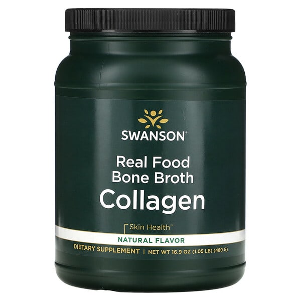 Swanson, Real Food Bone Broth Collagen, 1.05 lbs (480 g)