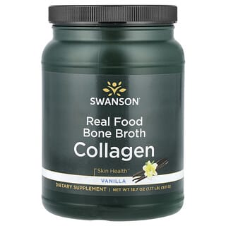 Swanson, Real Food Bone Broth Collagen, Vanilla, 1.17 lb (531 g)