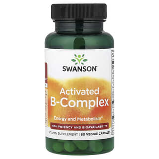 Swanson, Activated B-Complex, 60 Veggie Capsules