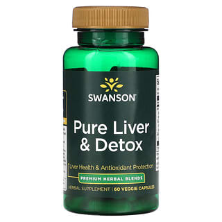 Swanson, Pure Liver & Detox, 60 растительных капсул