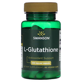 Swanson, L-glutatión, 250 mg, 60 cápsulas vegetales