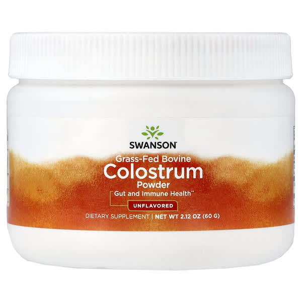 Swanson Vitamins, Grass-Fed Bovine Colostrum Powder, Unflavored, 2.12 oz (60 g) — product photo 1