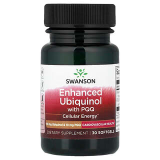 Swanson Vitamins, Обогащенный убихинол с PQQ, 30 капсул