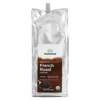 سوانسون‏, قهوة فرنسية عضوية محمصة ، مطحونة ، محمصة داكنة ، 16 أونصة (454 جم)