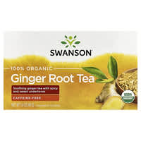 100% Organic Ginger Root Tea, Caffeine-Free, 20 Tea Bags, 1.4 oz