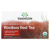 100% органический красный чай ройбуш, без кофеина, 20 чайных пакетиков, 40 г (1,4 унции)