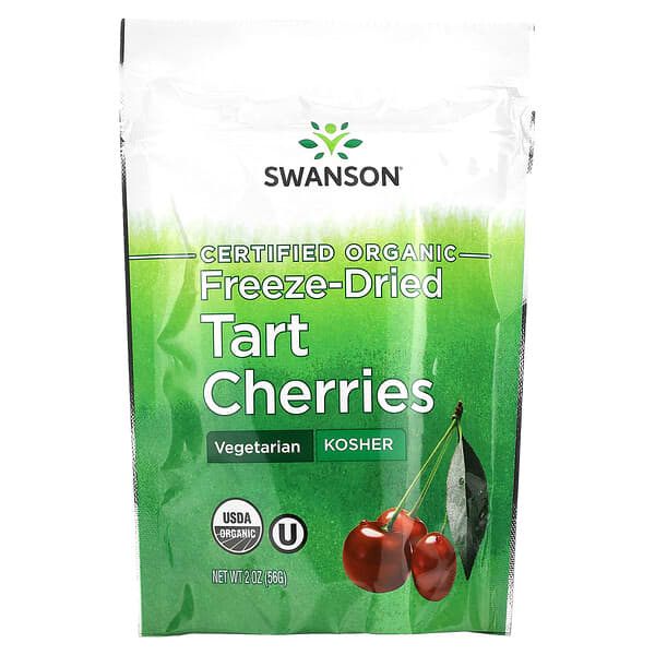 Swanson, Certified Organic FreezeDried Tart Cherries, 2 oz (56 g)