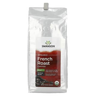 Swanson, органический кофе французской обжарки, цельные зерна, темная обжарка, без кофеина, 454 г (16 унций)