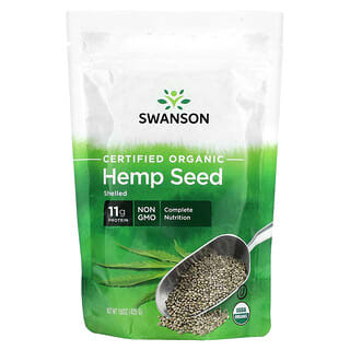 Swanson, Certified Organic Hemp Seed, Shelled, 15 oz (425 g)