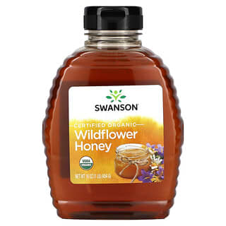 Swanson, Certified Organic Wildflower Honey, 16 oz (454 g)