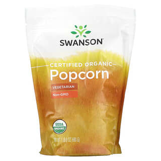 Swanson, Certified Organic Popcorn, 1 lb 8 oz (680)
