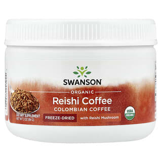 Swanson, Organic Reishi Coffee, Colombian, 3 oz (84 g)