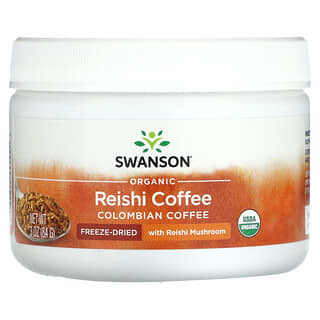 Swanson, Café Reishi Orgânico, Colombiano, 84 g (3 oz)
