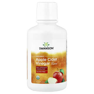Swanson Vitamins, Vinagre de sidra de manzana orgánico certificado con madre`` 473 ml (16 oz. Líq.)