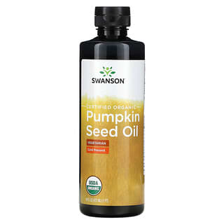Swanson, Aceite de semilla de calabaza orgánica certificada`` 473 ml (16 oz. Líq.)