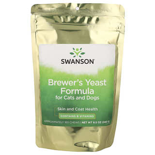 Swanson, Brewer's Yeast Formula For Cats and Dogs, Approximately 160 Chews, 8.5 oz (240 g)