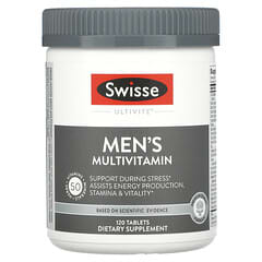 Swisse, 男性用Ultivite（アルティバイト）マルチビタミン、タブレット120粒