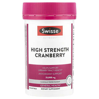 Swisse, Ultiboost, Arándano rojo de alta concentración, 25.000 mg, 100 cápsulas blandas