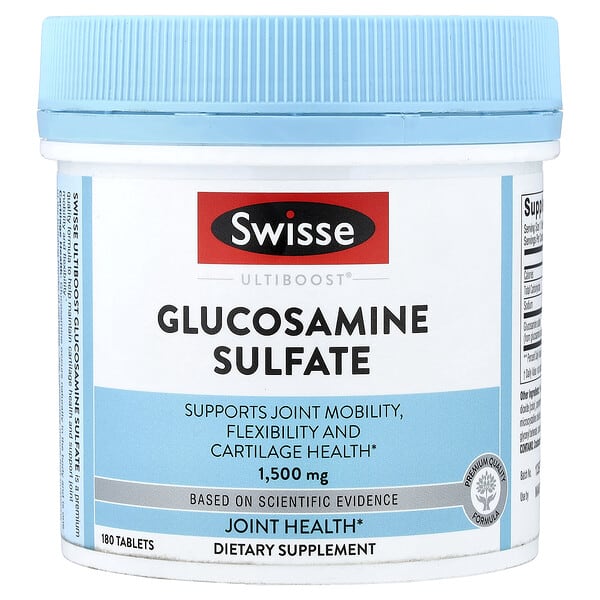 Swisse, Ultiboost®, Glucosamine Sulfate, 1,500 mg, 180 Tablets — product photo 1
