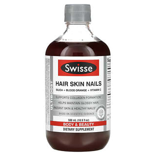Swisse, Cheveux, peau, ongles, liquide, 500 ml