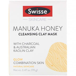 Swisse, 護膚系列麥盧卡蜂蜜礦物泥清潔面膜，2.47 盎司（70 克）