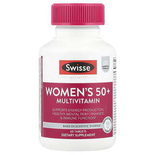 Swisse, Multivitamínico para Mulheres Acima de 50 Anos, 60 Comprimidos