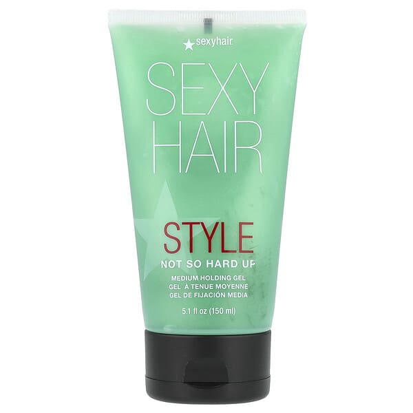 SexyHair, 스타일, 낫 소 하드업, 미디엄 홀딩 젤, 150ml(5.1fl oz)