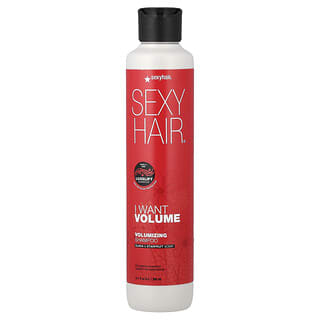 SexyHair, I Want Volume, Champú voluminizador, Guayaba y carambola, 300 ml (10,1 oz. líq.)