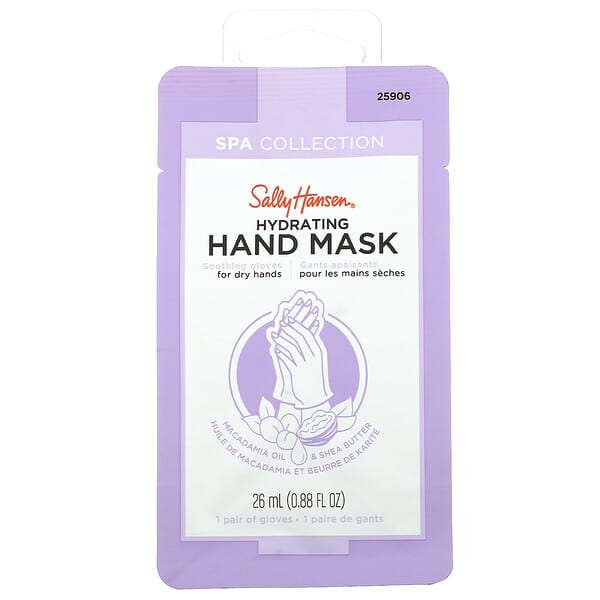Sally Hansen, Máscara Hidratante para as Mãos, 1 Par, 26 ml (0,88 fl oz)