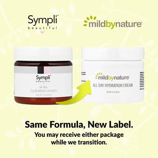 Mild By Nature, All Day Hydration Cream, 2 oz (57 g)