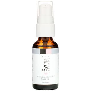 Sympli Beautiful, Illuminating Antioxidant Facial Oil with Argan, Marula, Rosehip & Orange Oil, 1 fl oz (30 ml)