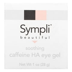 Sympli Beautiful, успокаивающий гель для кожи вокруг глаз, с кофеином и гиалуроновой кислотой, 30 мл (1 жидк. унция)