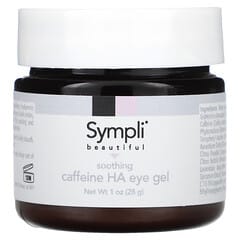 Sympli Beautiful, успокаивающий гель для кожи вокруг глаз, с кофеином и гиалуроновой кислотой, 30 мл (1 жидк. унция)