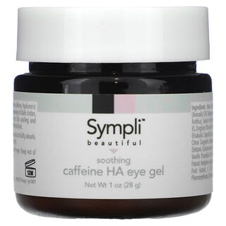Sympli Beautiful, Gel apaisant pour les yeux à la caféine et à l'acide hyaluronique, 30 ml