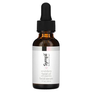 Sympli Beautiful, Serumdipity, Age Refining Facial Oil with Peptides, 1 fl oz (30 ml)