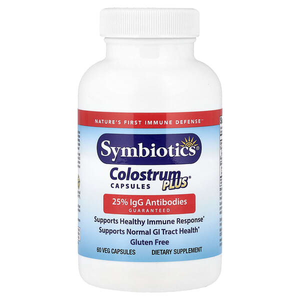 Symbiotics, Colostrum Plus®，60 粒素食膠囊