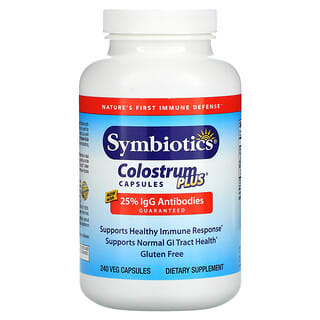 Symbiotics, Colostrum Plus，240 粒素食膠囊