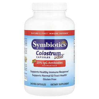 Symbiotics, Colostrum Plus（コロストラムプラス）、ベジカプセル240粒