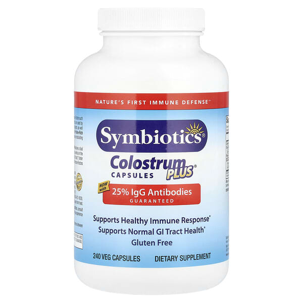 Symbiotics, Colostrum Plus，240 粒素食膠囊