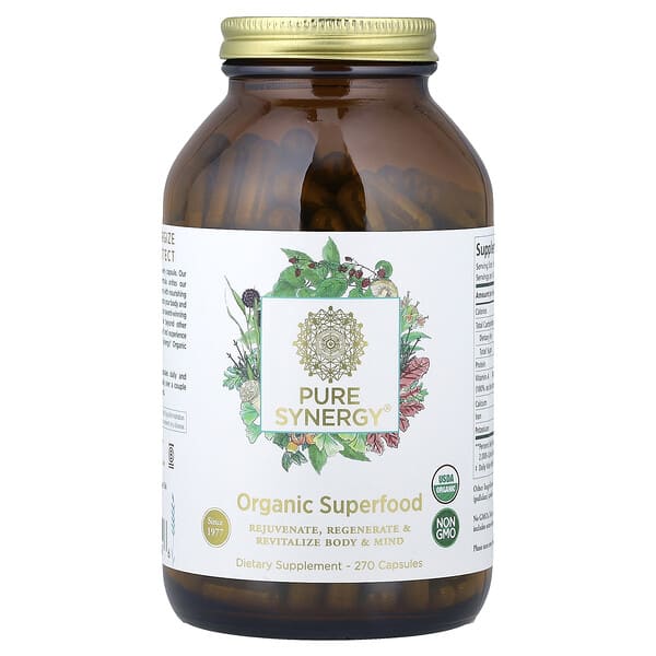 Pure Synergy Organic Superfood, 270 Capsules