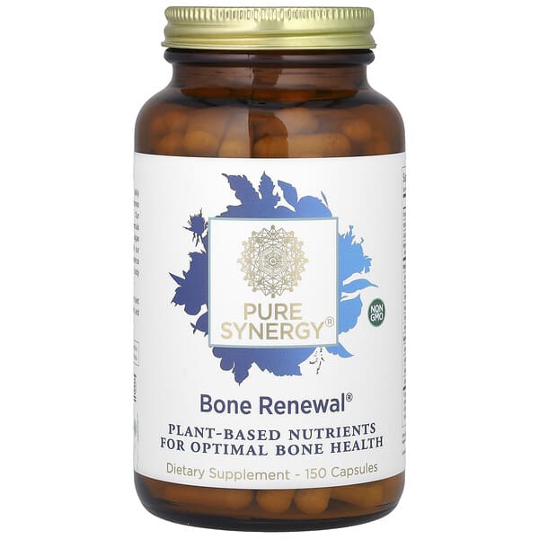 Pure Synergy, Bone Renewal, Suplemento para huesos saludables, 150 cápsulas