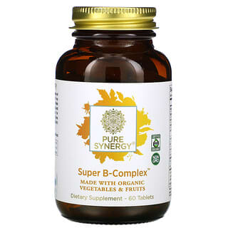 Pure Synergy, Organic Super B-Complex, 60 таблеток