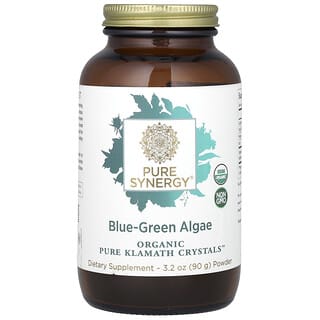 Pure Synergy, Cristais de Klamath Orgânicos Puros, Algas Verde-Azuladas, 90 g (3,2 oz)